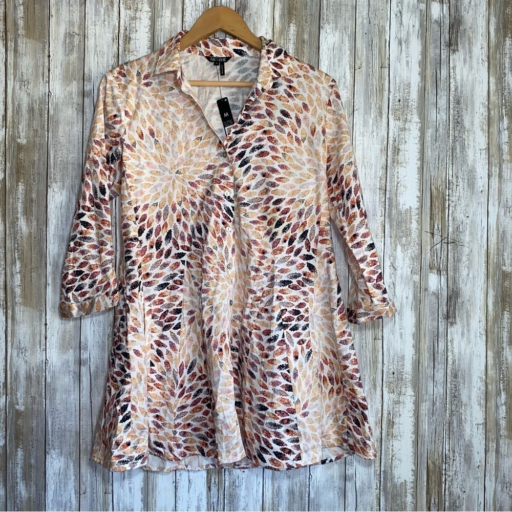 NWT Nic+ Zoe Morning Burst Shirt Jacket $168 - Picture 2 of 6